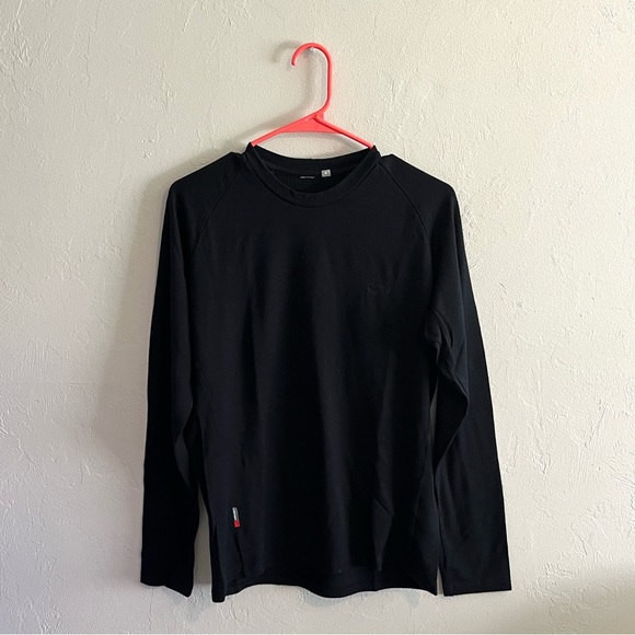 Icebreaker 260 Black Wool Long Sleeve Shirt Size Medium - Picture 1 of 5